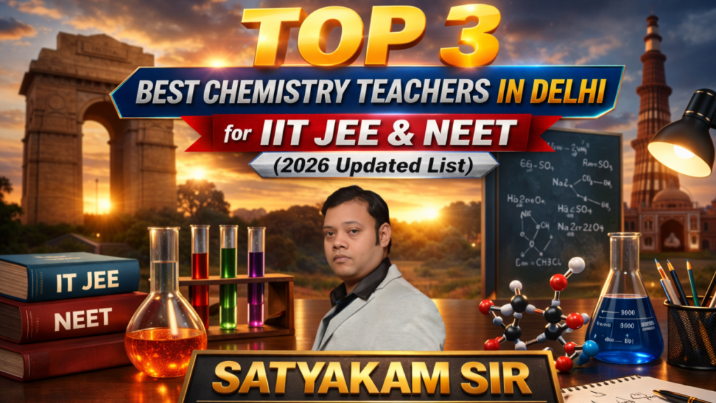 Top 3 Best Chemistry Teachers in Delhi for IIT JEE & NEET 2026- Satyakam Sir